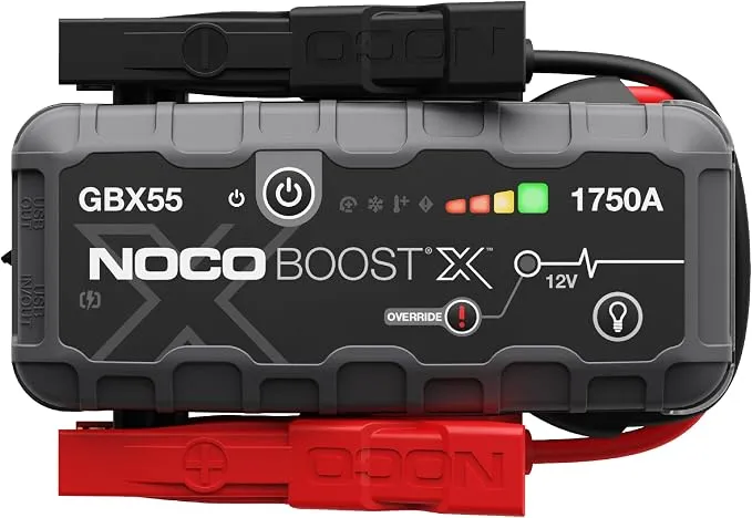 NOCO Boost X GBX55: Arrancador Batería Litio 1750A con Power Bank y Linterna LED