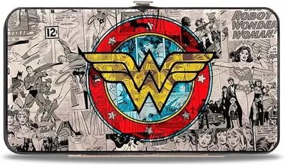 Buckle-Down Cartera con bisagras para Mujer