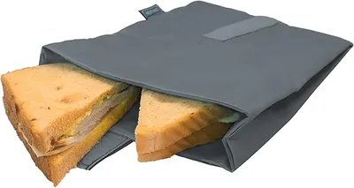 Nerthus FIH 870 bolsa sandwich XL reutilizable gris ecológica