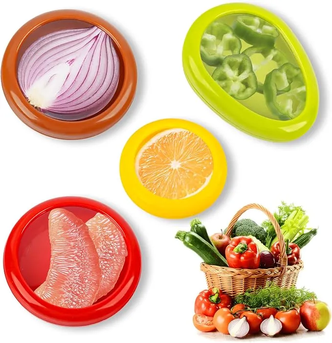 JWTRSVTY 4 Unidades Contenedores Almacenamiento Frutas y Verduras Herméticos