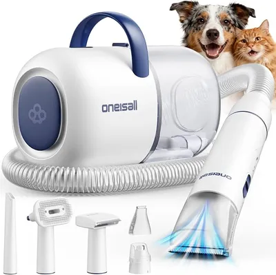 Oneisall Cortapelos Profesional para Perros con Aspiradora Integrada