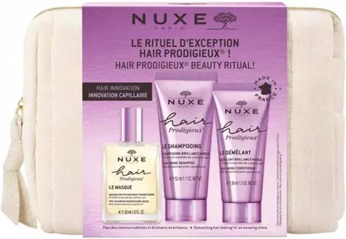 Nuxe Hair Prodigieux - Set Completo para el Cuidado del Cabello