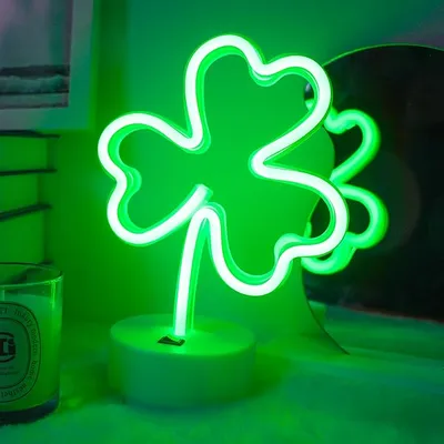 Luz de neón LED Trébol