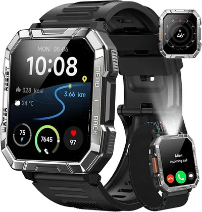 Blackview Reloj Inteligente Hombre Militar