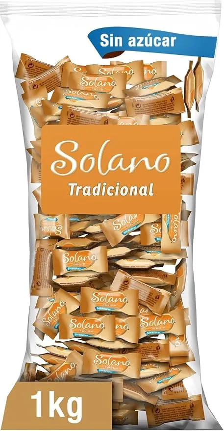 Solano Caramelos Cremosos Sabor Suave Tradicional Sin Azúcar 1kg
