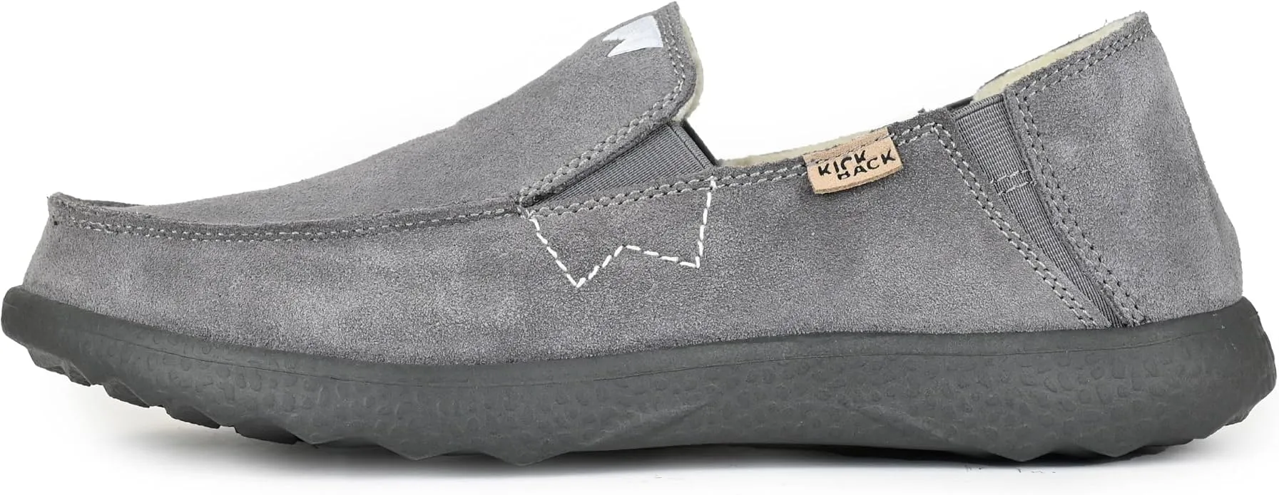 Mocasines Kickback Couch 2.0 Suede Charcoal para Hombre - Ante Suave y Convertible