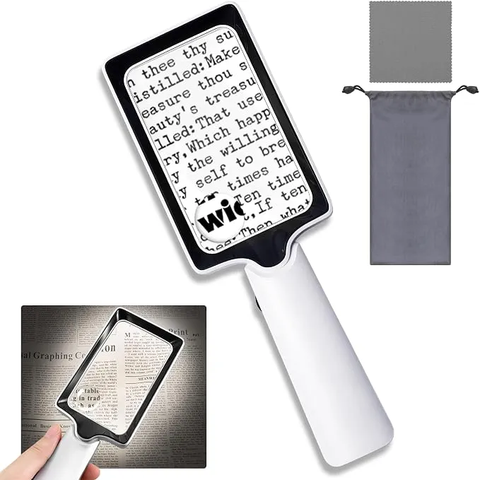 Lupa AMFUN LED con Doble Aumento y Brillo Regulable