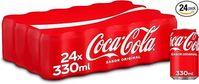 Coca-Cola Sabor Original, Refresco de Cola - Pack de 24 Latas 330 ml