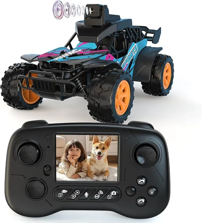 Coche Teledirigido Todoterreno FPV con Pantalla y Doble Control
