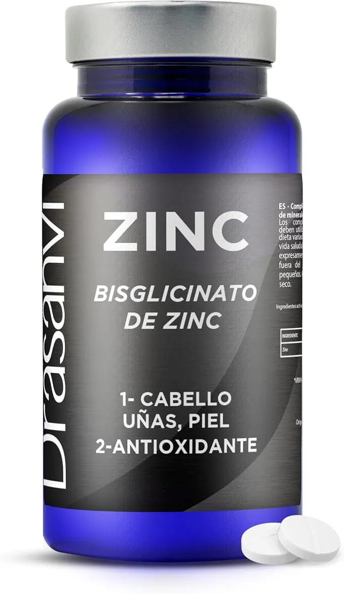 Bisglicinato de Zinc Drasanvi 90 Comprimidos - Impulsa tus Defensas y Energía