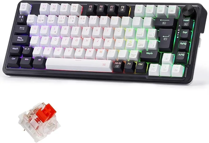 Teclado Mecánico Redragon K673 PRO 75% Gasket RGB