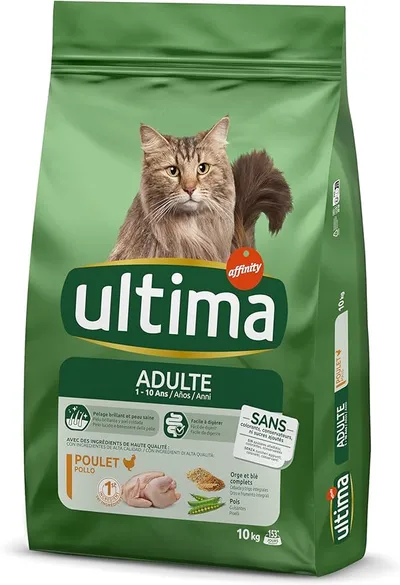 Ultima Pollo Comida Seca para Gatos 10kg