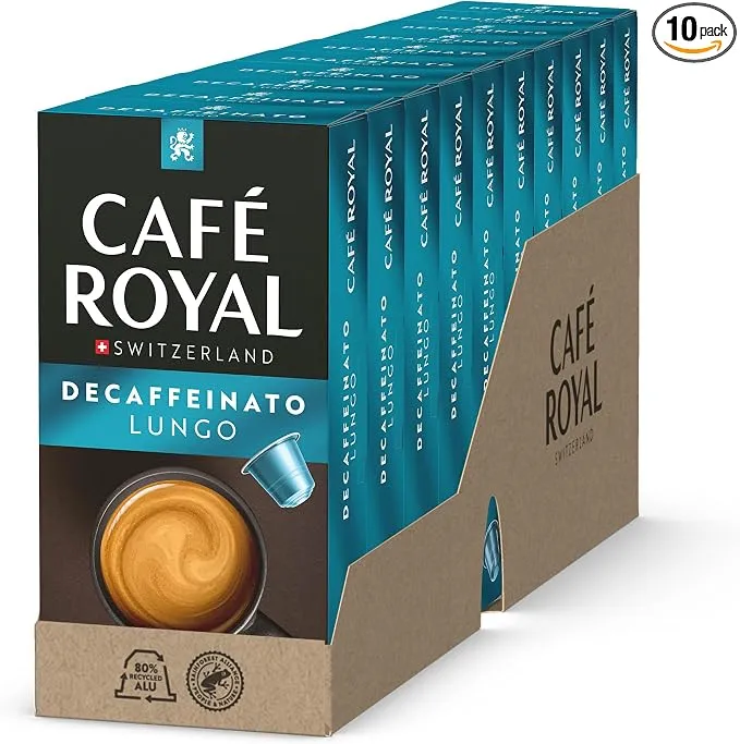 Café Royal Lungo Decaffeinato - 100 cápsulas Nespresso