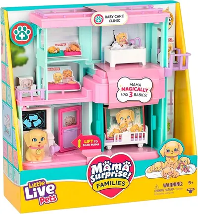 Pack ClÃnica para bebés Familias sorpresa Little Live Pets