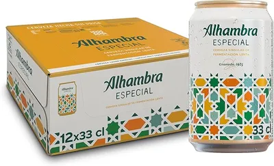 Alhambra Especial - 3 packs de 12 latas de cerveza