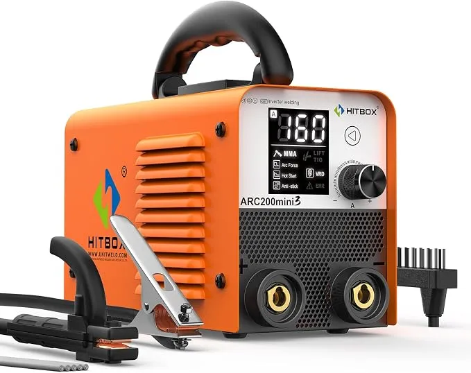 HITBOX Soldador Inverter 2en1 ARC LiftTIG IGBT UltraMini LED Digital
