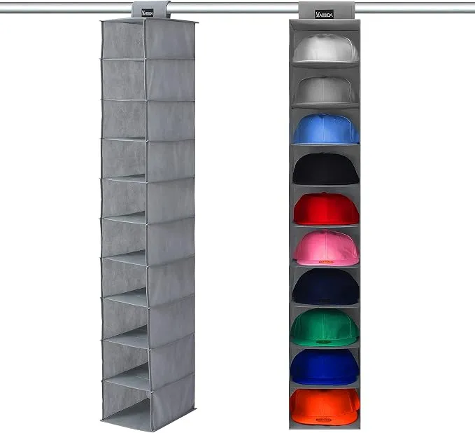 Organizador Colgante VAESIDA para Gorras con 10 Estantes