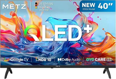Metz TV 40 Pulgadas QLED Smart TV HDR10, Dolby Audio, Chromecast Integrado