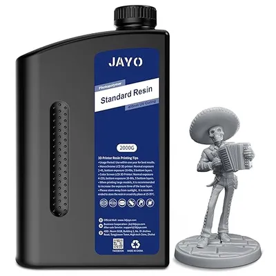 JAYO Resina para Impresora 3D 2KG, 405nm UV Estándar