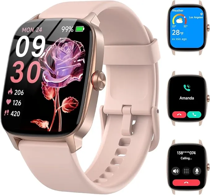 Reloj Inteligente Mujer Hombre con Llamadas Bluetooth y Voz AI