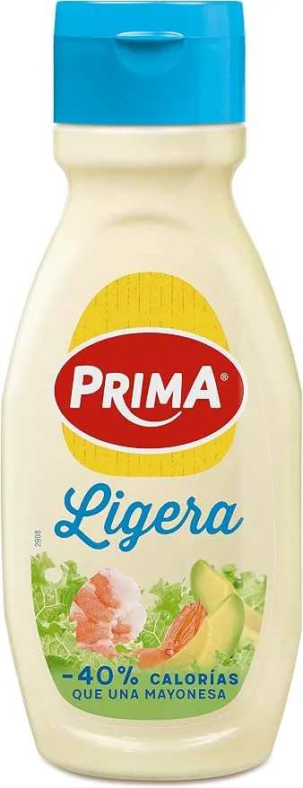 Prima Mayonesa Ligera con Huevos 100% Origen España (390 ml)