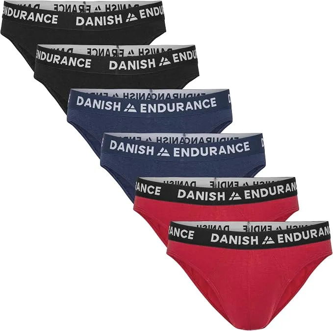 Pack 6uds Slip Hombre DANISH ENDURANCE Bambú Ultra Suave