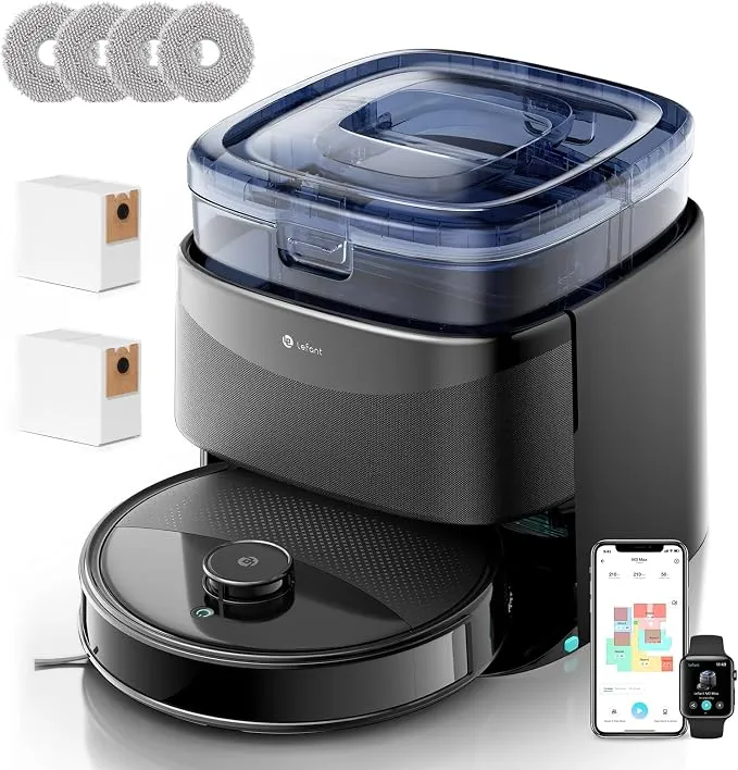 Lefant Robot Aspirador y Friegasuelos M3 MAX con Base Autovaciado 4 en 1