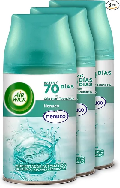 Air Wick Freshmatic - Recambio de Ambientador Spray Automático, Aroma a Nenuco