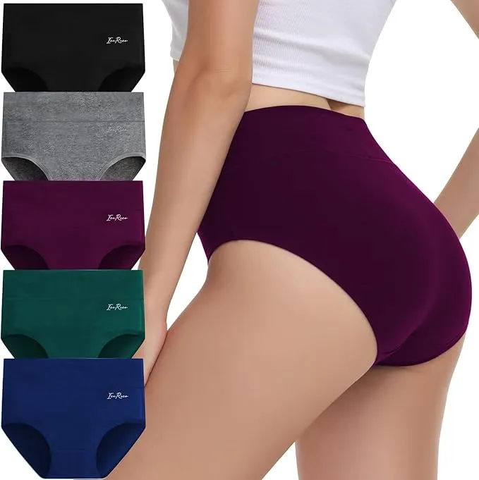 IceReco Bragas Reductoras Mujer Algodon Pack 5 Multicolor L