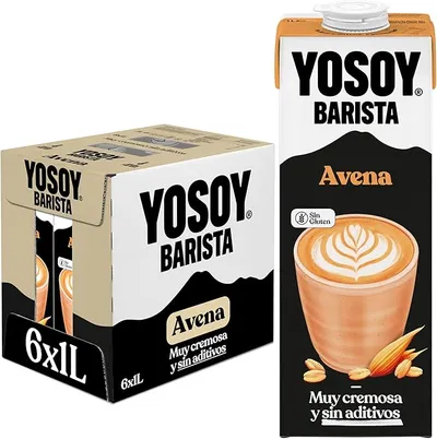 BEBIDA VEGETAL YOSOY AVENA BARISTA PACK 6 UNIDADES