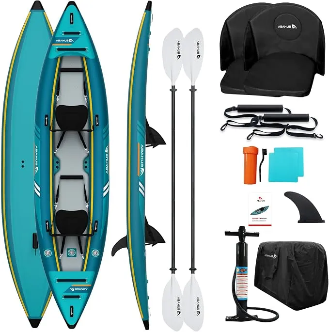 Kayak Hinchable Abahub 420cm para 2 Personas - Azul