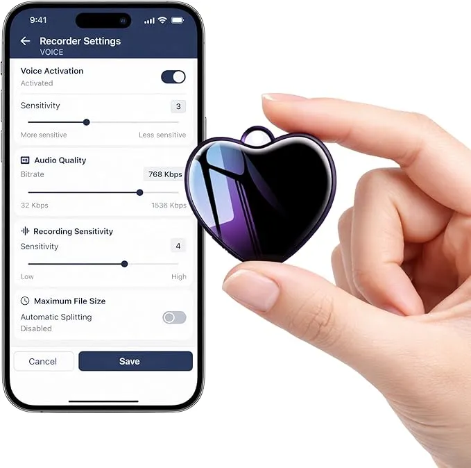 CleverTalk Heart Grabadora de Voz con IA