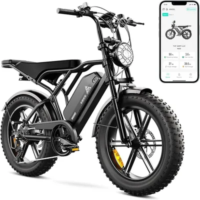 Bicicleta Eléctrica TST Ruedas Gordas 20x4.0 con Suspensión y App