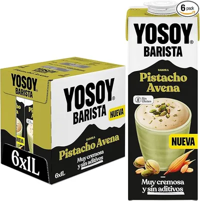 Pack Cremoso YOSOY Bebida Vegetal Barista Pistacho Avena