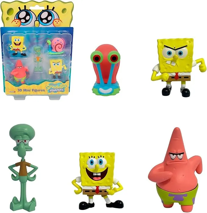 Bizak Bob Esponja Pack 5 Figuras Blister Coleccionables