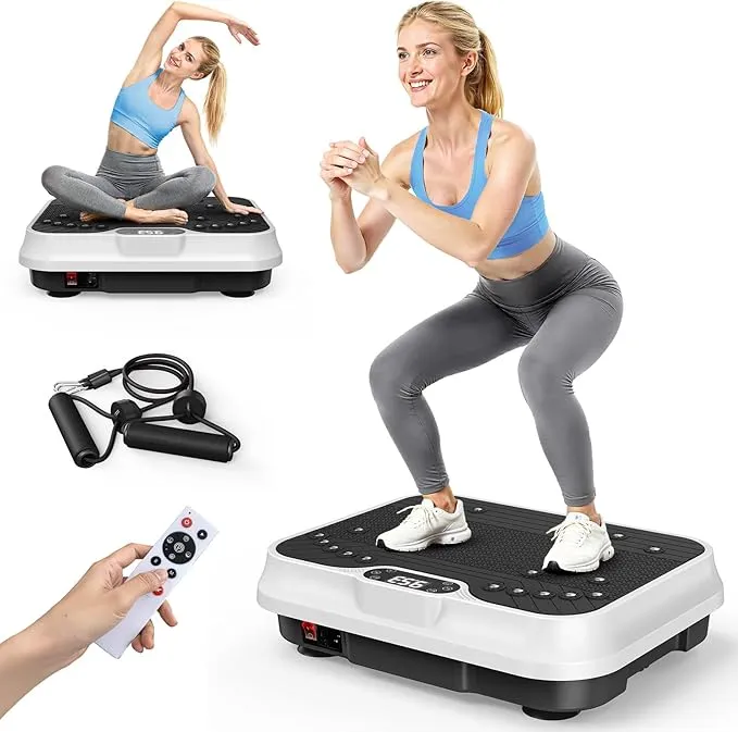 Plataforma Vibratoria Profesional 250 Velocidades con Bandas y Mando
