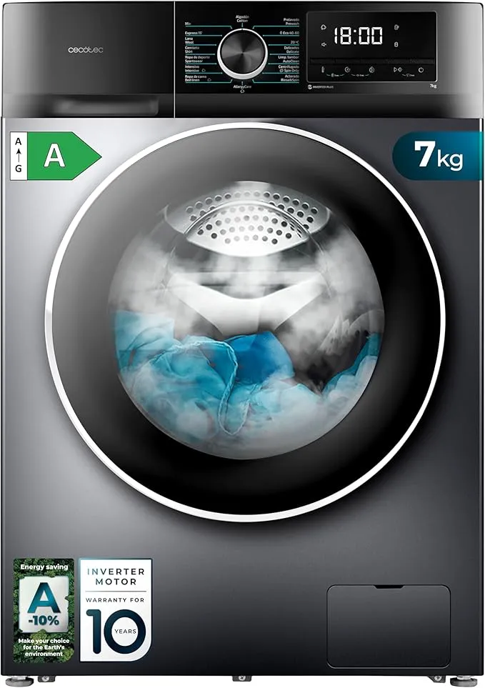 Lavadora Cecotec Bolero DressCode 7kg con Vapor