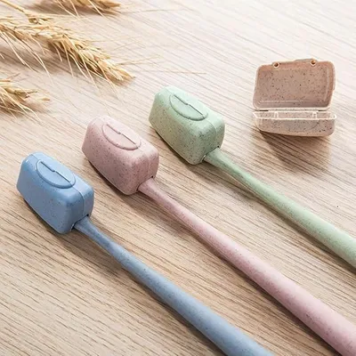 Juego de 4 tapas para cepillo de dientes de viaje
