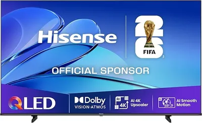 Hisense 50E7Q - QLED Smart TV 50 Pulgadas, Dolby Vision, Dolby Atmos, Modo Juego Plus, 60Hz VRR 120 fps, Modo Deportes, Monvimiento Suave IA, Bluetooth y HDMI 2.1, Control por Voz Alexa