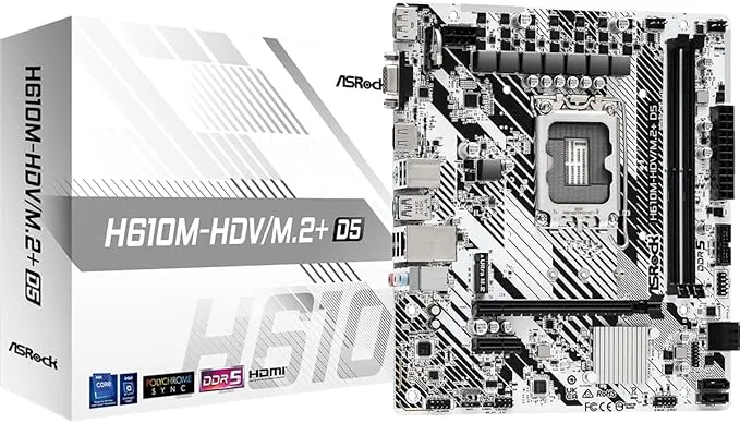 Carte Mère ASRock H610M-HDV/M.2+ DDR5