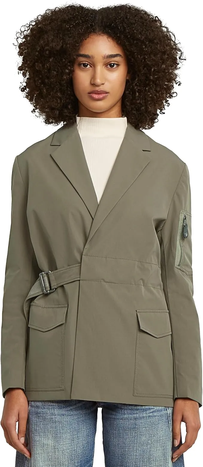 G-Star Blazer con Cinturón para Mujer (Talla L)