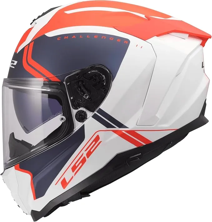 LS2 Casco Moto Integral CHALLENGER II TITAN White Blue Red Talla 3XL