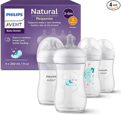 Set de 4 biberones Philips Avent Natural Response