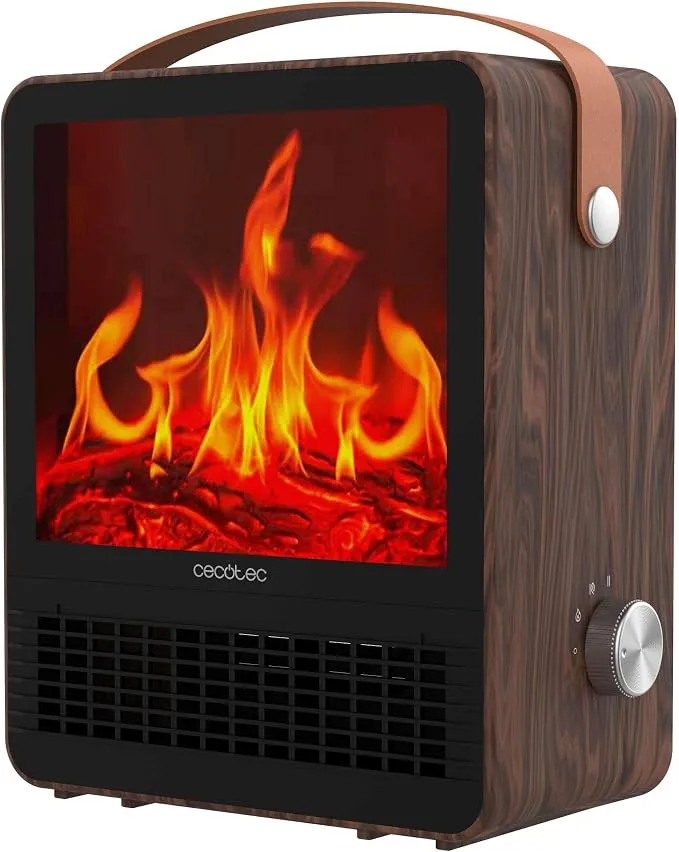 Cecotec Calefactor Cerámico ReadyWarm 1500 Ceramic Flames Bajo Consumo