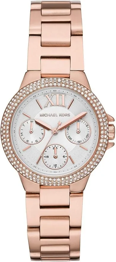 Reloj Michael Kors Camille Mujer Acero Rosa Multifunción Cronógrafo