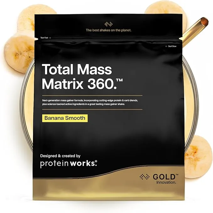 Proteínas Total Mass Matrix 360 de Protein Works con Creatina y Glutamina