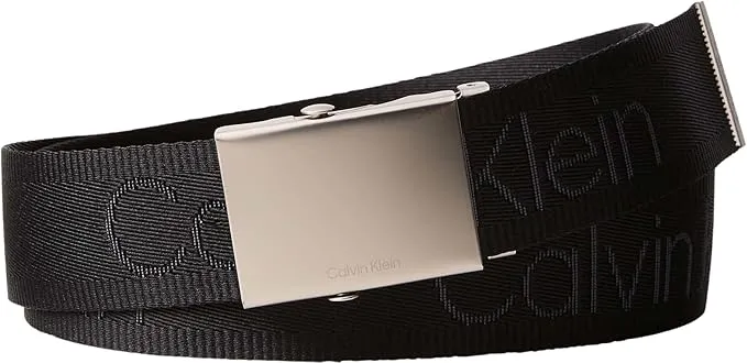 Calvin Klein Cinturón Hombre Logo Webbing Plaque 3,8 cm