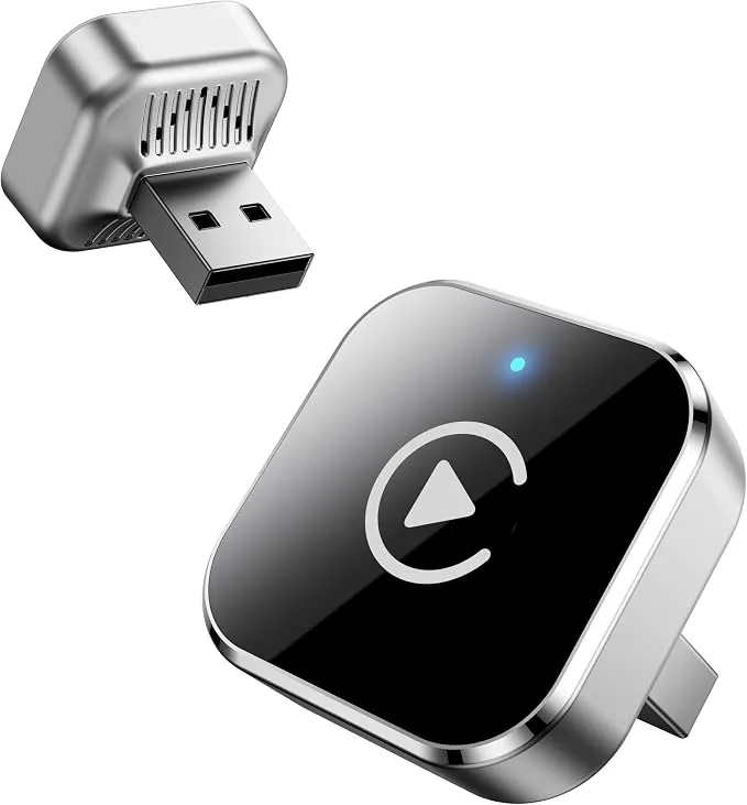 Adaptador CarPlay Inalámbrico 2 en 1 para Android Auto con WiFi Doble Banda