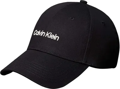 Gorra Calvin Klein Ajustable Negra con Logo Bordado