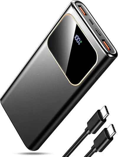 Power Bank 10000mAh Carga Rápida 22.5W con Pantalla LED y USB-C